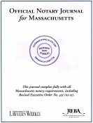 The Massachusetts Notary Journal complies with all Mass. notary requirements, including revised executive order no. 455 (03-13).