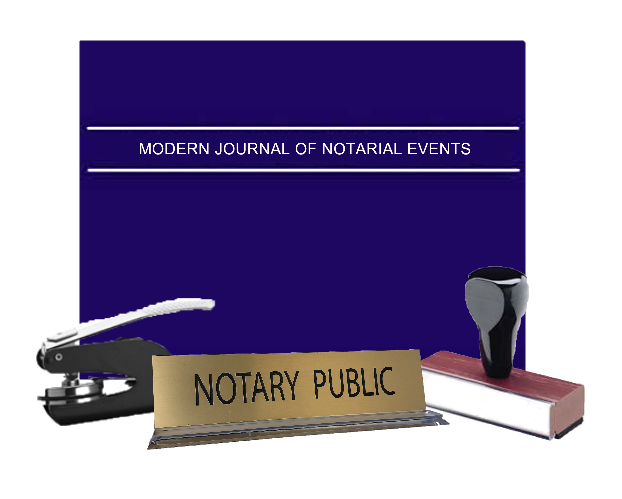 Bundle 4 great products in 1 package as you combine a custom-manufactured Alabama Rubber Hand Stamp, Pocket Seal, Notary Public Desk Sign, and Journal.