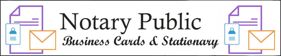 North Carolina Notary Public Business Cards and Stationary 
