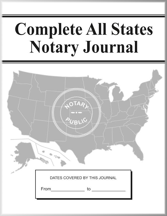 Notary Public Supplies Complete All States Notary Public Journal