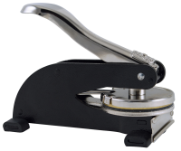 Create a crisp and clear impression of your official Massachusetts Notary Seal with a Black Desk Model Embosser for added strength.