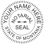 Generate the Montana Notary Seal online. Digital stamps comply with standards set forth in Adobe and DocuSign document management software. Create your custom image!