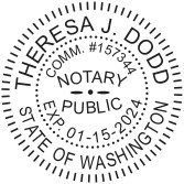 Generate your Washington State Notary Seal online. Digital stamps comply with standards set forth in Adobe and DocuSign document management software. Create a custom seal!