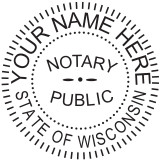 Generate your Wisconsin State Notary Seal online. Digital stamps comply with standards set forth in Adobe and DocuSign document management software. Create a custom seal!