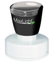 The Maxlight Pre Inked Notary Stamp creates a crisp 1 5/8" circular impression of customized Arizona notarial information.