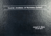 Custom engraved with your name and number, a Classic Journal of Notarial Events is ideal for a workplace notary in performance of single notarizations.