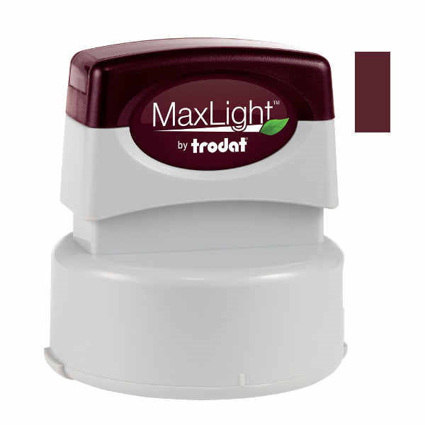 Create notary seal images suitable for electronic reproduction with premium MaxLight burgundy ink.