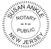 Generate your New Jersey Notary Seal online. Digital stamps comply with standards set forth in Adobe and DocuSign document management software. Create a custom seal!