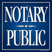 6" Square Notary Public Window Decal showcases notarial services to the world.