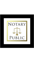 The image of scales contained on this Notary Public sign indicates the fairness and equality associated with your profession.