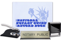 Wow! A total Notary Supplies Package for California state. Get 4 products in 1 convenient bundle.
