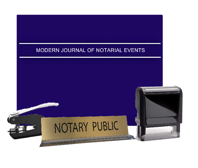 Tennessee <br>Notary Pocket Seal,<br> Self Inking Ideal Stamp, <br>Notary Journal,<br> & Desk Sign
