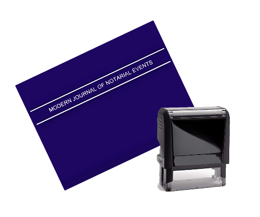 This Simple Package to Ensure Official & Complete Kentucky Notarizations includes a Notary Journal and Custom Trodat Self Inking Stamp.