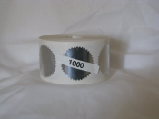 Seal Embossing Foil Labels - 1000 Count