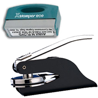 This Perfect Package for Mobile New York Notarizations pairs a Black Bodied Pocket Model Notary Seal Embosser with the hyperclean Pre Inked Xstamper N42 Pocket Stamp.