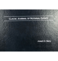 Custom engraved with your name, a Classic Journal of Notarial Events is ideal for a workplace notary performing single notarizations.