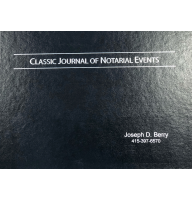 Custom engraved with your name and number, a Classic Journal of Notarial Events is ideal for a workplace notary in performance of single notarizations.
