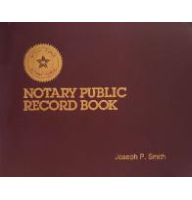 A classic Dome Publishing notary record book custom engraved with your name for a professional touch.