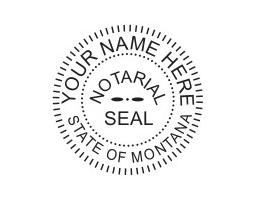 Generate the Montana Notary Seal online. Digital stamps comply with standards set forth in Adobe and DocuSign document management software. Create your custom image!