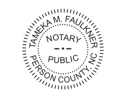 Generate your North Carolina Notary Seal online. Digital stamps comply with standards set forth in Adobe and DocuSign document management software. Create a custom seal!