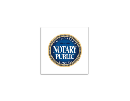 9" Square Sticky Back Notary Public Sign claims your Authorized & Bonded status to the world.