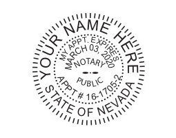 Generate the Nevada Notary Seal online. Digital stamps comply with standards set forth in Adobe and DocuSign document management software. Create your custom image!