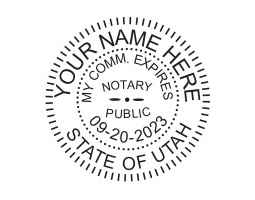 Generate your Utah Notary Seal online. Digital stamps comply with standards set forth in Adobe and DocuSign document management software. Create a custom seal!