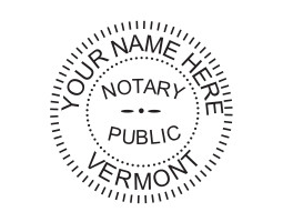 Generate your Vermont Notary Seal online. Digital stamps comply with standards set forth in Adobe and DocuSign document management software. Create a custom seal!
