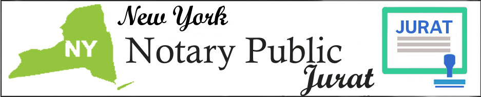 New York Notary Public Jurat Welcome Banner