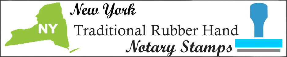 New York Notary Traditional Rubber Hand Stamp Product Listing