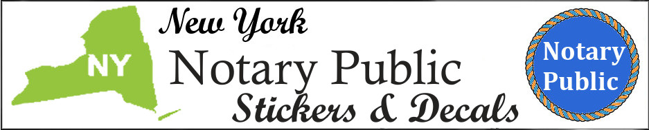 Notary Public New York Stickers and Decals Welcome Banner