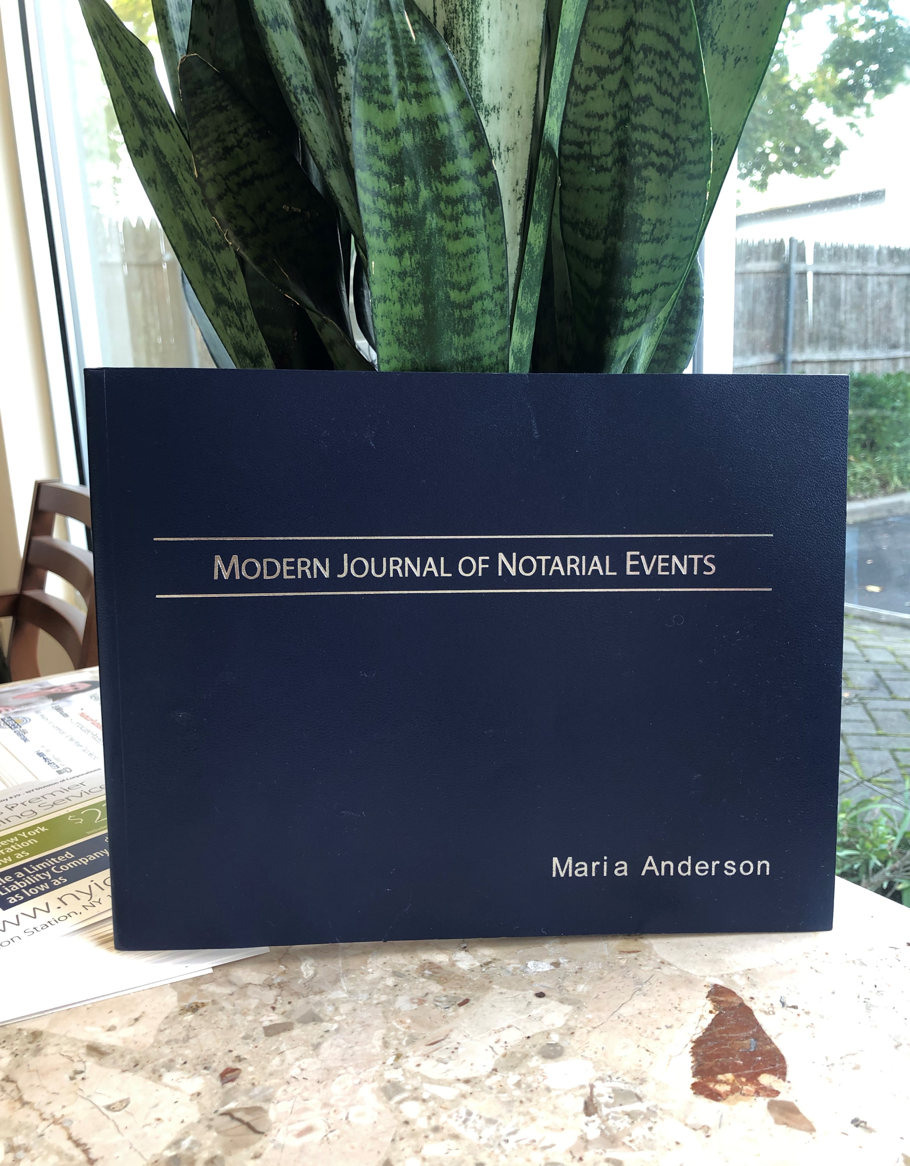 Soft Cover Modern Journal of Notarial Events