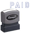 Blue+NOTARY+Paid+Xstamper+One-Color+Title+Stamp