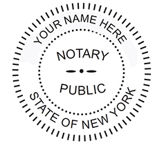 New York Notary Pocket Seal Embosser, Raised 1.6 Inch Diameter Impression, Sample Image New York Notary Pocket Seal Embosser, Raised 1.6 Inch Diameter Impression, Sample Image